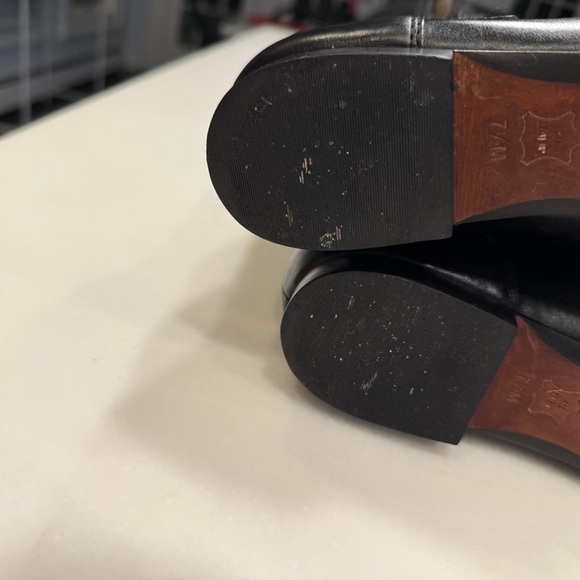 Michael Kors Black Leather Riding Style Boots EUC Worn Once Size 7.5 - Picture 13 of 16